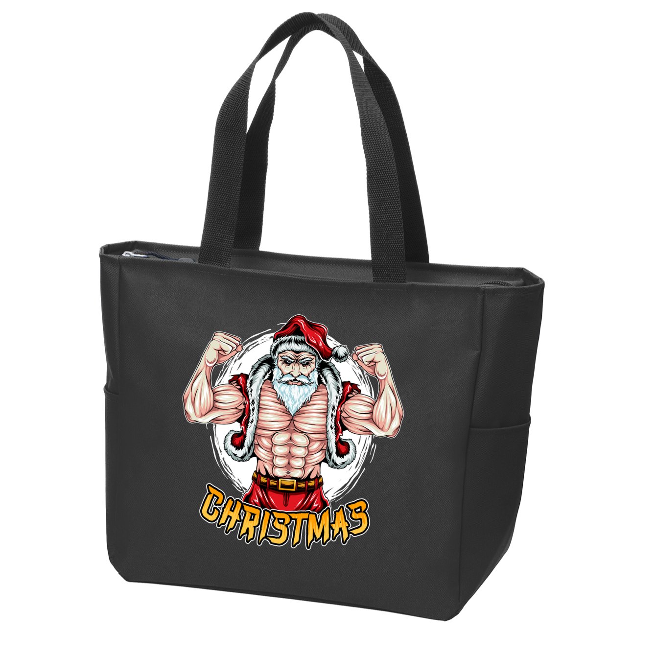 Santa Beast Zip Tote Bag