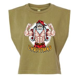 Santa Beast Garment-Dyed Women's Muscle Tee