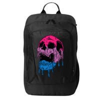 Subtle Bisexual Skull Bi Pride Flag Bisexuality City Backpack