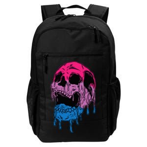 Subtle Bisexual Skull Bi Pride Flag Bisexuality Daily Commute Backpack