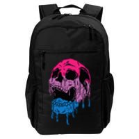 Subtle Bisexual Skull Bi Pride Flag Bisexuality Daily Commute Backpack