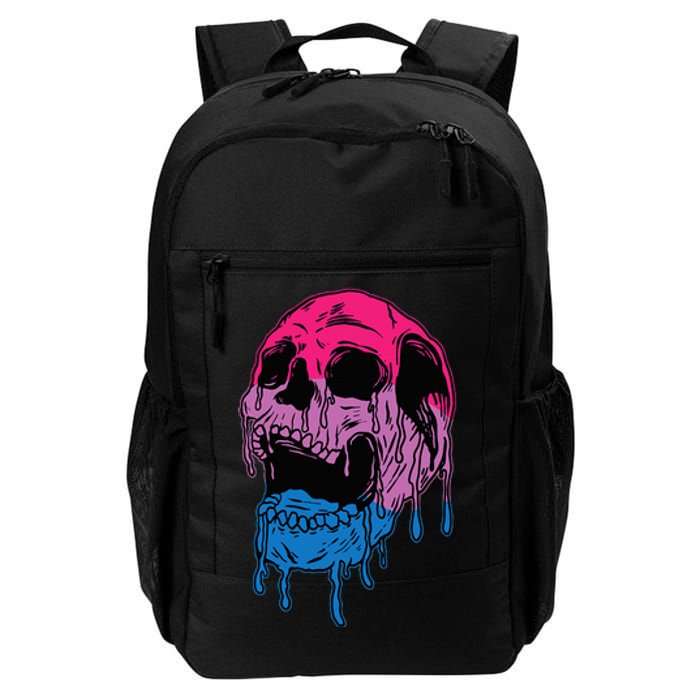 Subtle Bisexual Skull Bi Pride Flag Bisexuality Daily Commute Backpack