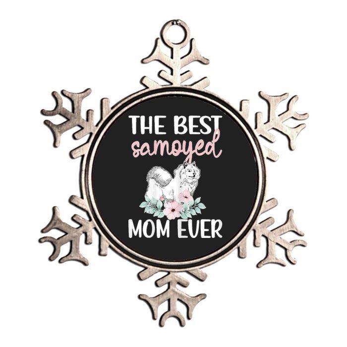 S Best Samoyed Mom Ever Samoyed Owner Samoyed Mama Metallic Star Ornament