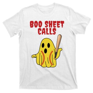 Softball Boo Sheet Calls Halloween T-Shirt