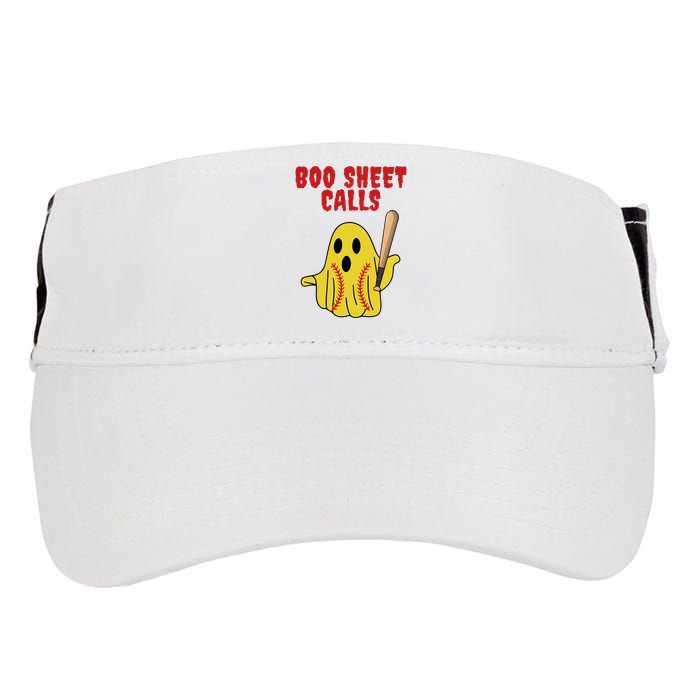 Softball Boo Sheet Calls Halloween Adult Drive Performance Visor