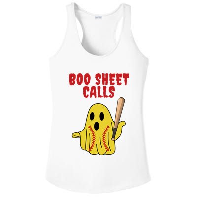 Softball Boo Sheet Calls Halloween Ladies PosiCharge Competitor Racerback Tank