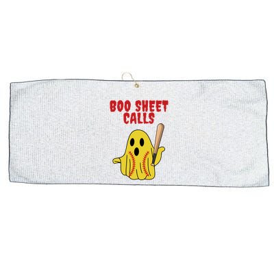 Softball Boo Sheet Calls Halloween Large Microfiber Waffle Golf Towel