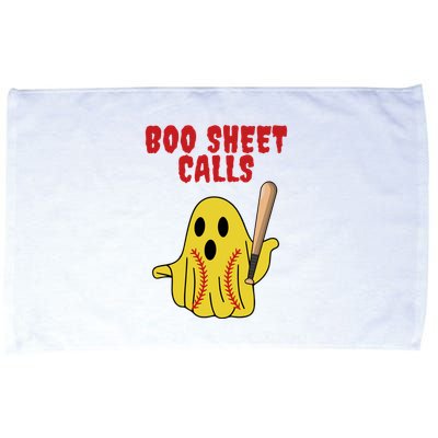 Softball Boo Sheet Calls Halloween Microfiber Hand Towel