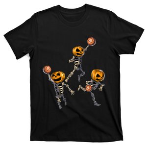 Spooky Basketball Skeleton Dunking for Halloween T-Shirt