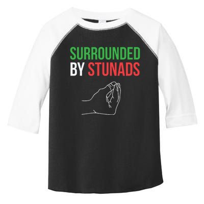 Surrounded By Stunads Funny Italian Sayings Toddler Fine Jersey T-Shirt