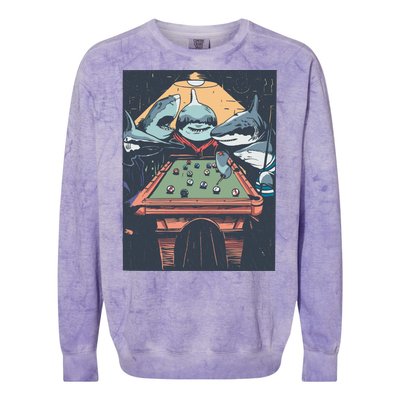 Sharks Billiard Colorblast Crewneck Sweatshirt