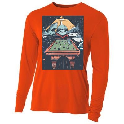 Sharks Billiard Cooling Performance Long Sleeve Crew