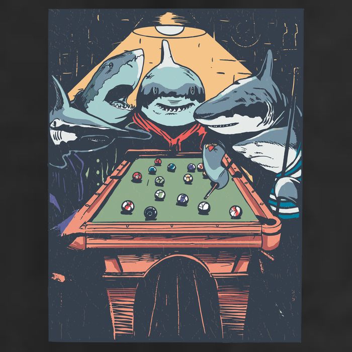 Sharks Billiard Cool Comfort Performance Bucket Hat