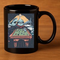 Sharks Billiard 11oz C Handle Ceramic Mug