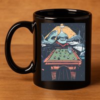 Sharks Billiard 11oz C Handle Ceramic Mug