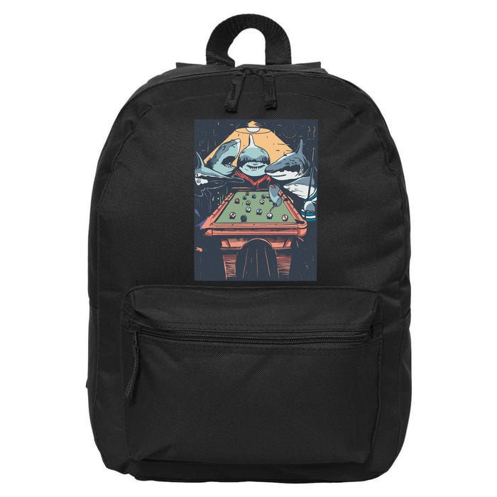 Sharks Billiard 16 in Basic Backpack