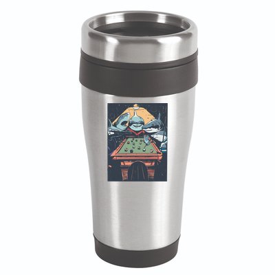Sharks Billiard 16oz Travel Tumbler