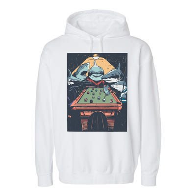 Sharks Billiard Garment-Dyed Fleece Hoodie