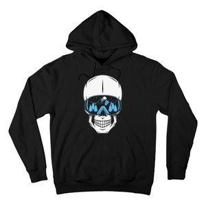 Ski Boarding Skull Hoodie