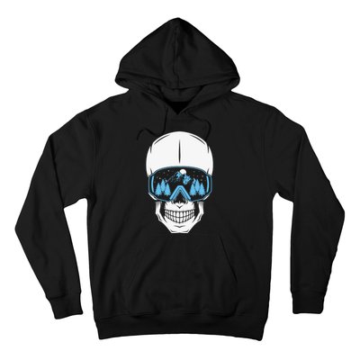 Ski Boarding Skull Hoodie