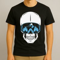 Ski Boarding Skull T-Shirt