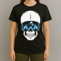 Ski Boarding Skull T-Shirt