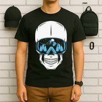 Ski Boarding Skull T-Shirt