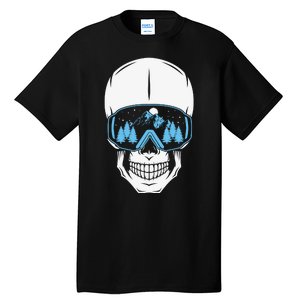 Ski Boarding Skull Tall T-Shirt