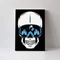 Ski Boarding Skull Canvas