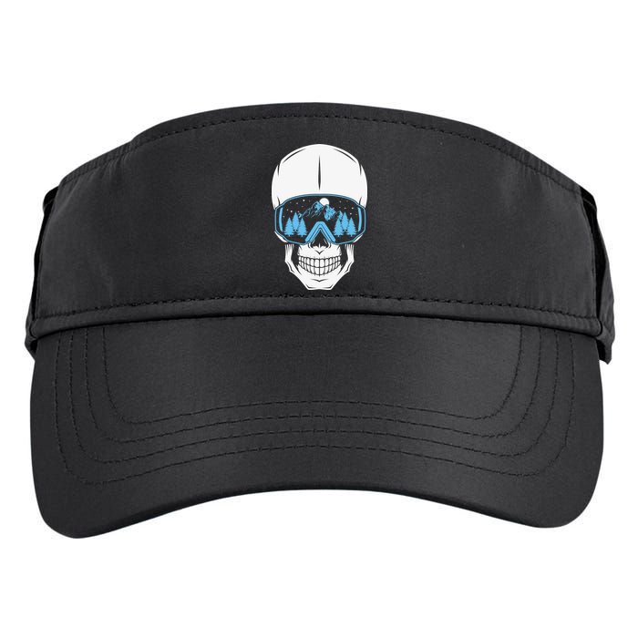 Ski Boarding Skull Adult Drive Performance Visor
