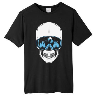 Ski Boarding Skull Tall Fusion ChromaSoft Performance T-Shirt