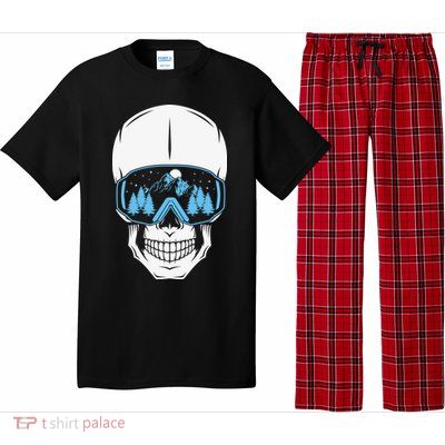 Ski Boarding Skull Pajama Set