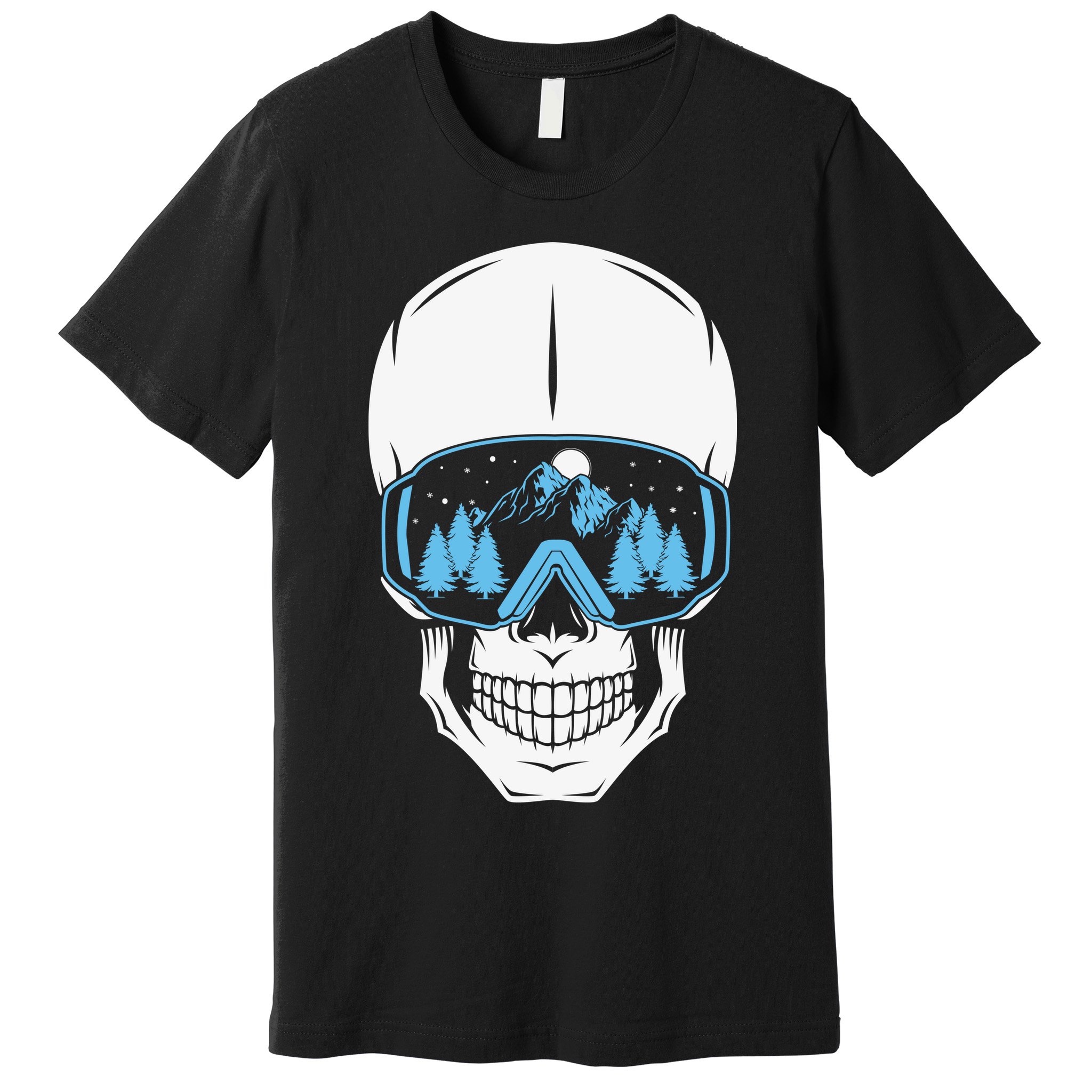 Ski Boarding Skull Premium T-Shirt