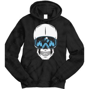 Ski Boarding Skull Tie Dye Hoodie