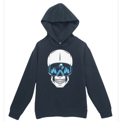 Ski Boarding Skull Urban Pullover Hoodie