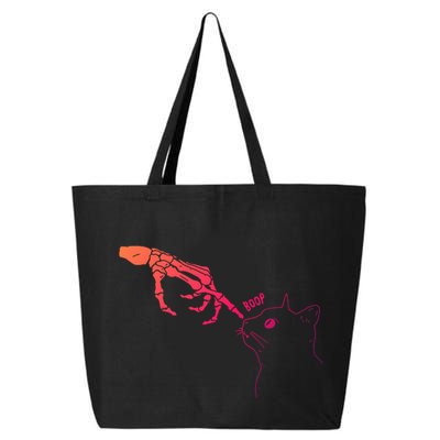 Spooky Boop Skeleton Hand Touch Nose Cat Halloween Costume Gift 25L Jumbo Tote