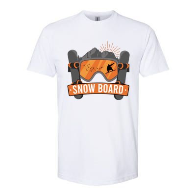 Snow Board Ski Goggles Gift Softstyle® CVC T-Shirt