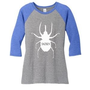 Saosin Band Women's Tri-Blend 3/4-Sleeve Raglan Shirt