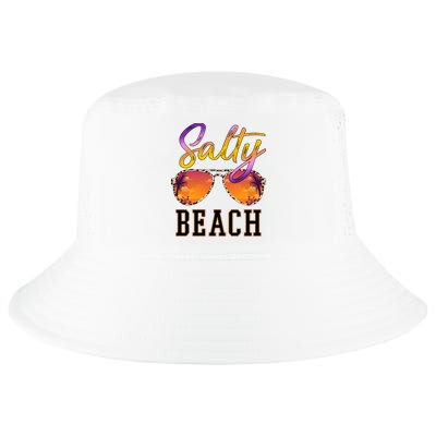 Salty Beach Sunset Vintage Glasses Cool Comfort Performance Bucket Hat