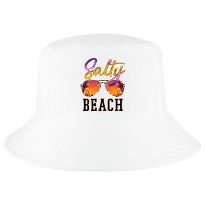 Salty Beach Sunset Vintage Glasses Cool Comfort Performance Bucket Hat