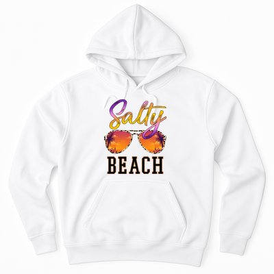 Salty Beach Sunset Vintage Glasses Hoodie
