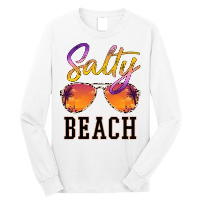 Salty Beach Sunset Vintage Glasses Long Sleeve Shirt