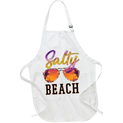 Salty Beach Sunset Vintage Glasses Apron