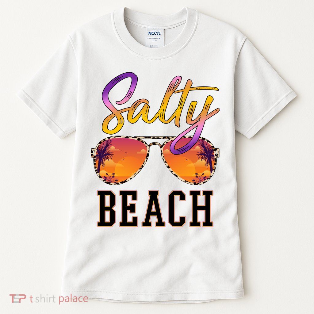 Salty Beach Sunset Vintage Glasses Tall T-Shirt