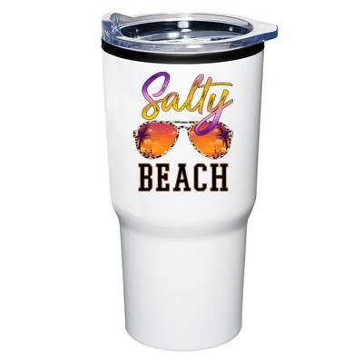 Salty Beach Sunset Vintage Glasses Tumbler