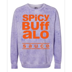 Spicy Buffalo Sauce Easy Halloween Costume Simple Group Colorblast Crewneck Sweatshirt