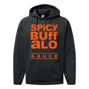 Spicy Buffalo Sauce Easy Halloween Costume Simple Group Performance Fleece Hoodie