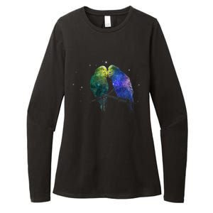 Space Budgies Womens CVC Long Sleeve Shirt