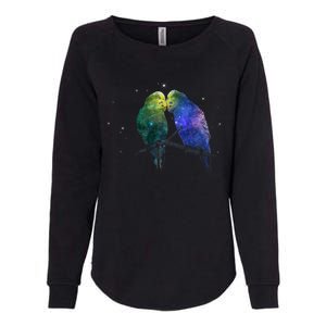 Space Budgies Womens California Wash Sweatshirt