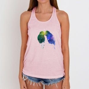 Space Budgies Women's Knotted Racerback Tank